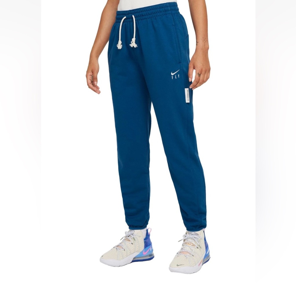 Nike Fly Dri-FIT Fleece Jogger Pants Women’s Size Small Blue DA6465-476 NWT